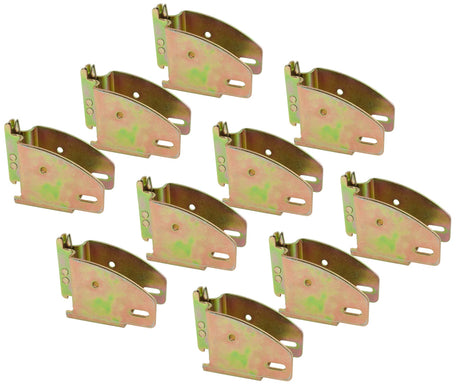 Mytee Products (10 Pack) E-Track Wood Beam End Socket Shelf Brackets w/E Track Fittings, for 2x4 & 2x6 in Truck, Trailer, Van, RV Tie-Down Systems | E-Track Accessories Cargo Storage Lumber Bracket Mytee Products