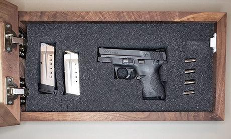 Bellewood Designs Hidden Gun Storage, Personalized Concealment Shelf with Family Name, Last Name and Established Date (Provincial) Bellewood Designs