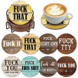 8 PCS Funny Diamond Art Coasters Kits with Holder - DIY Farmhouse Rustic Coasters for Beginners, Adults, Kids clothmile