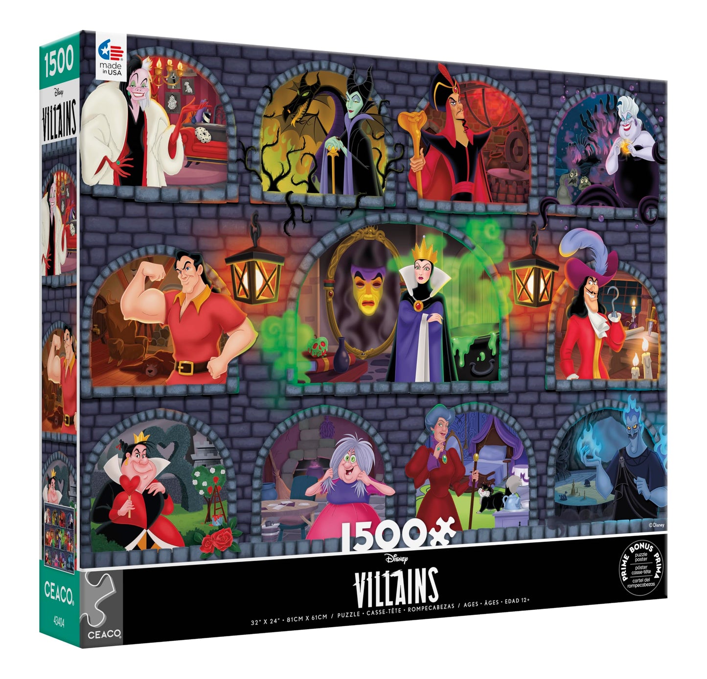 Ceaco - Disney - Villains Underground - 1500 Piece Jigsaw Puzzle