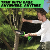 Saker Mini Chainsaw|6 Inch Chainsaw[2025 Upgraded]|Mini Cordless Electric Chain Saw|Small Handheld Portable Chainsaw Battery Powered Chain Saw for Tree Trimmer and Garden,Father's Day Gift for Men Dad Saker