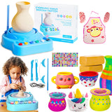 MOMJOY Pottery Wheel Toys for Ages 8-13, Pottery Wheel for Kids and Adults - Arts and Crafts for Kids Ages 8-12,Pottery Wheel Kit for Beginners,Birthday Gift for Boys and Girls MOMJOY