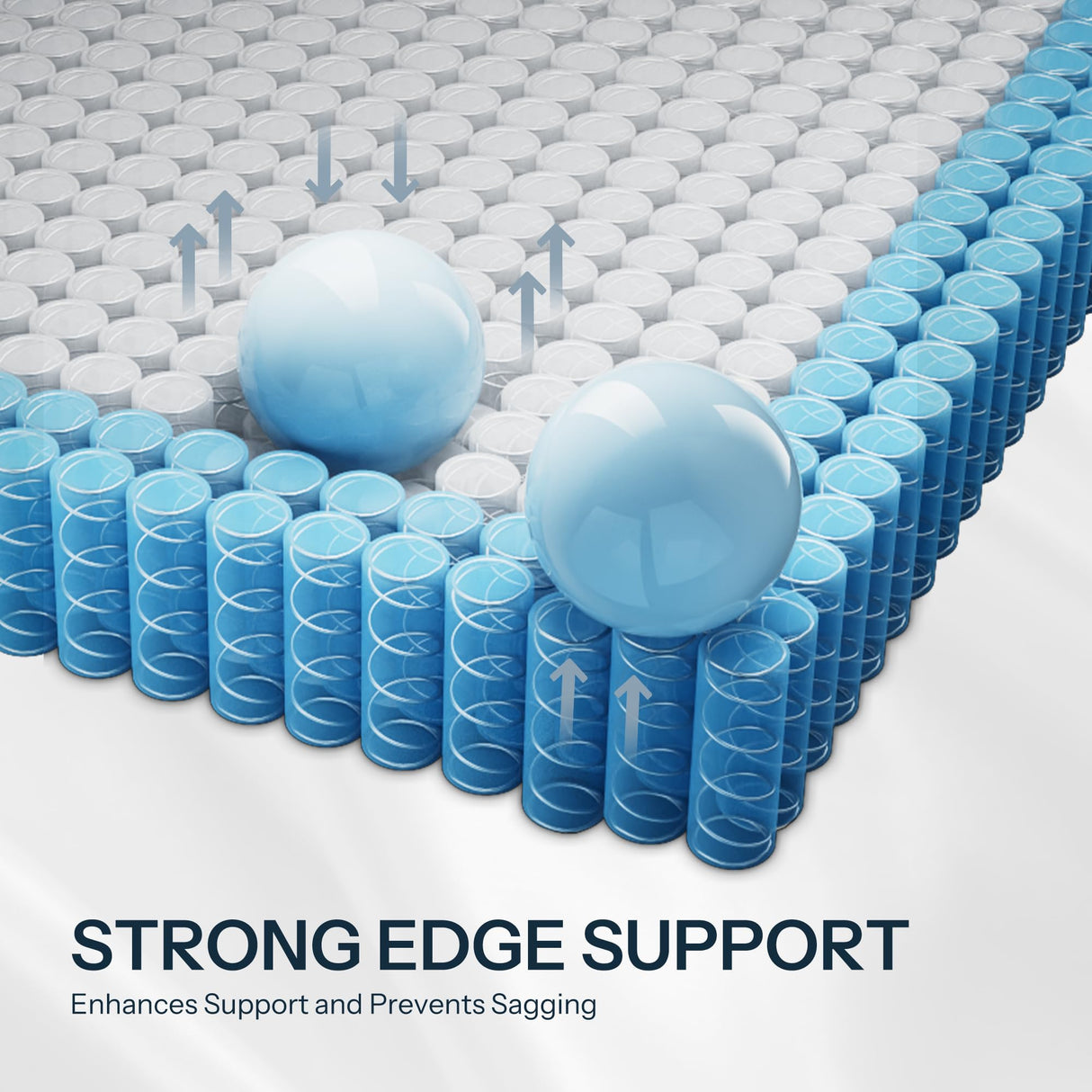 Hybrid Queen Mattress 10 Inch – Pressure Relief Made in USA Queen Bed Mattress in a Box with Pocketed Coils, Reinforced Edge Support, Medium Feel, CertiPUR-US Certified, Bed in a Box, CE-10-Q Life Balance