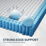 Hybrid Queen Mattress 10 Inch – Pressure Relief Made in USA Queen Bed Mattress in a Box with Pocketed Coils, Reinforced Edge Support, Medium Feel, CertiPUR-US Certified, Bed in a Box, CE-10-Q Life Balance