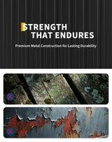 10 X 8 Metal Storage Shed with Rack, Large Outdoor Tool Utility Shed with Shelves, Garden Shed for Yard Outside Use Curtainboro