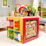 Battat - Activity Cube With Farm Theme - Educational Wooden Toys For Toddlers And Kids - 1 Year + Battat