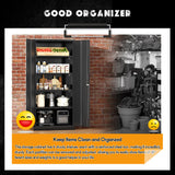 Greenvelly 72" H Metal Storage Cabinet with Doors, 36" W×18" D Lockable Metal Cabinet with Doors and Adjustable Shelves, Tool Storage for Office, Home, Garage, School (Easy Assemble) Greenvelly