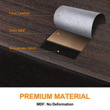 REAHOME 10 Drawer Dresser for Bedroom Faux Leather Chest of Drawers Fabric Dresser with Wooden Top Storage Organizer Unit for Living Room Hallway Entryway Closets (Rustic Brown) REAHOME