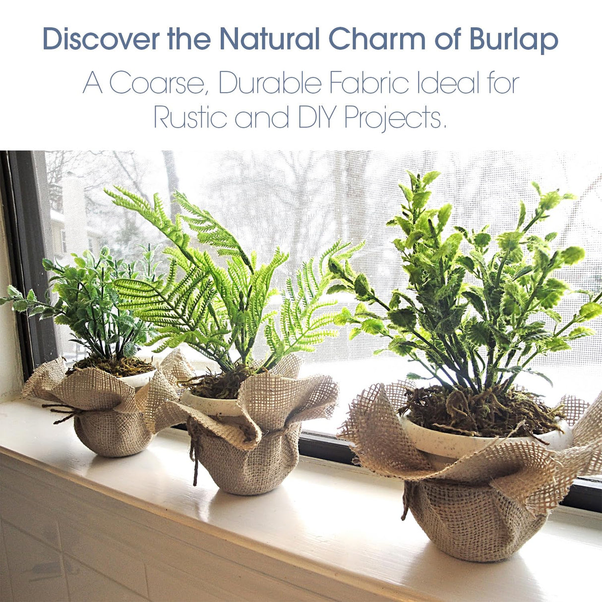 Pico Textiles 40” Wide Burlap - 1 Yard (3 Feet) - Premium Natural Burlap Fabric, Sold by The Yard - Great for Weddings, Home Crafts, Garden Fabric, Burlap Table Runner, Burlap Tablecloth WoodArtSupply