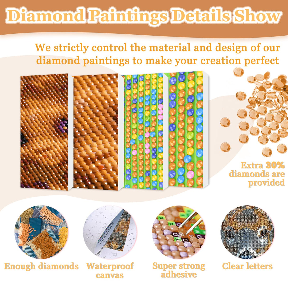 MAXBYE Deer Diamonds Painting Kits for Adults, Forest Deer Diamond Art Dots for Adults Beginners, 5D DIY Crystal Gem Art Painting with Diamonds Arts and Crafts for Wall Decor 12x16in MAXBYE