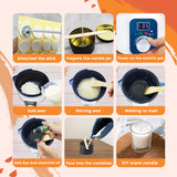 Complete Candle Making Kit with Digital Wax Melter,Kit for Candle Making,Products to Make Scented Candles at Home KQU