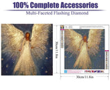 STGLCR Angel 5D Diamond Painting Kits for Adults Beginners,DIY Diamond Art Kit Full Round Drill,Paint by Diamonds Dot Gem Arts and Crafts Crystal Sets,Home Wall Decor 12x12inch STGLCR