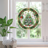 SKRYUIE Hanging Diamond Art Kits for Adults Christmas, DIY Window Pendant Diamond Painting Kit Sun Catcher, Special Shaped Crystal Acrylic Double Sided, Porch Outdoor Garden Ornaments 7.88 x 7.88 Inch SKRYUIE