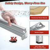 REIBII 40" W Garage Shelving 2000LBS Storage Shelves Adjustable Metal Shelving 4 Tier Pantry Shelves for Garage Closet Kitchen Basement 40" W x 19.7''D x 60''H, Silver REIBII