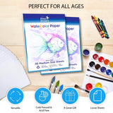 Piper Dreams - Total of 108 Sheets (11.7" x 8.3") of Heavy Stock Watercolor Paper - Loose White Sheets. Perfect for Water Coloring, Art, Drawing, Sketching and Most Mixed Media - 160 GSM Piper Dreams