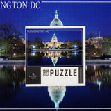 Capitol Building at Night, Washington DC (1000 Piece Puzzle, Challenging Jigsaw Puzzle for Adults, Made in USA) Lantern Press