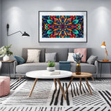 JOOZ Large Diamond Art Kits for Adults - 5D Mandala Diamond Painting Kits for Adults, DIY Full Drill Large Mandala Diamond Art Painting, Gem Painting Kit for Home Wall Decor 27.5 X 15.7 Inch JOOZ