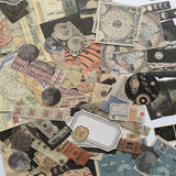 TIYPKE 200pcs Aesthetic Stickers - Vintage Scrapbook Stickers for Journaling, Bullet Journals, Scrapbooking, Space & Moon Themes SIGUJAYGE