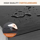 Sweetcrispy TV Stand for 55 60 inch TV, Modern Mid Century Entertainment Center with Storage, Media Console Table 2 Cabinet, Soft Hinge, Handle Door, Wooden Living Room, Office Furniture, Black Sweetcrispy