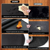 Rumlick 75 x 48 inch Under Grill Mats for Outdoor Grill, Oil and Waterproof, Double-Sided Fireproof Mat Fire Pit Mat Fireplace Mat Outdoor BBQ Mat for Protecting Deck and Lawn rumlick