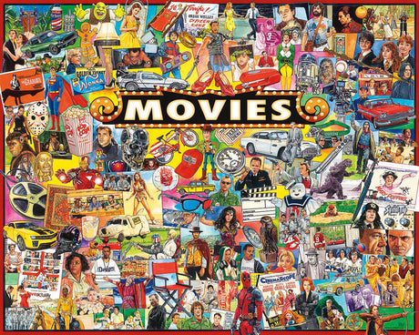 White Mountain Puzzles The Movies - 1000 Piece Jigsaw Puzzle White Mountain