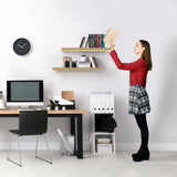 Sorbus Floating Shelves, Wall Shelves for Bedroom, Kitchen, Living Room, Home Decor 24 x 9 Inch Wall Mounted Floating Shelves for Wall, 2 Maple Wood Sorbus