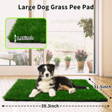 Grass Pad for Dogs 39.3 x 31.5 inches Strong Absorbency Soft Artificial Grass for Pets Potty Training, Easy to Clean Fake Grass for Dog Indoor Outdoor Use(1 Pack) PICK FOR LIFE