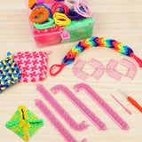 Weaving Loom Kit Toys Crafts Arts and Crafts for Girls Ages 6-8-12 Potholder Loops Toys for Girls and Adults - Knitting Loom Set Pot Holder Weaving Kits and Birthday Gifts for 7 9 10 11 Years Old ZMMB