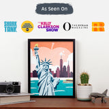 Pink Picasso Kits Colorful Destinations Paint by Number for Adults and Teens | DIY Unique Canvas Painting Kits Color by Numbers Arts & Crafts Kit | New York State of Mind 8x10 - Paint Kit Set Pink Picasso