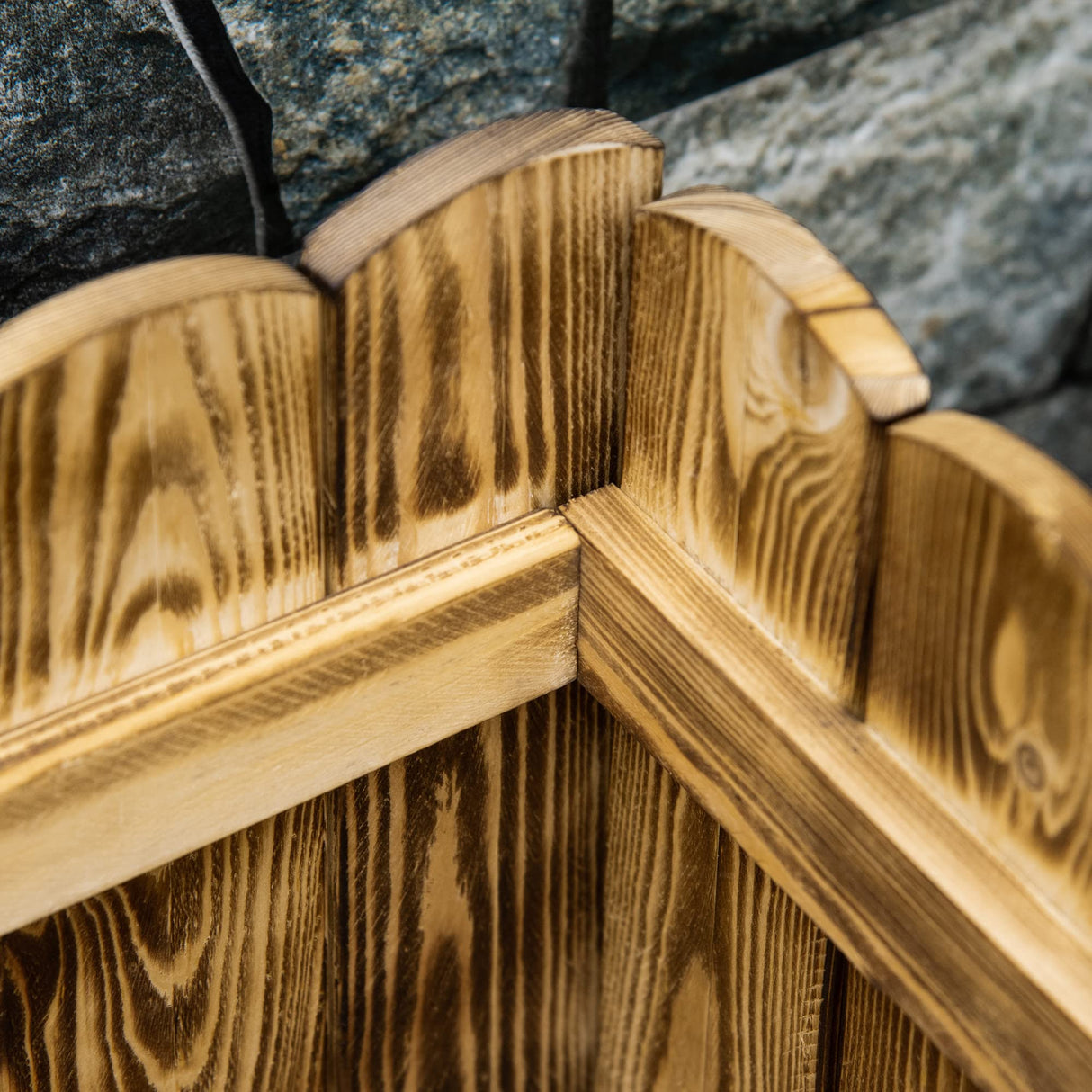 Outsunny 40" x 16" x 12" Raised Garden Bed, Raised Planter Box, Wooden Planter Raised Bed with Drainage Gaps & Lightweight Build, Natural Wood Outsunny