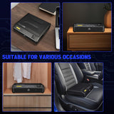 Gun Safe, Biometric Gun Safes for Handgun with 3 Ways Unlock Safe Fingerprint Digital PIN Key Fingerprint Quick Access Pistol Safe for Car Nightstand Living Room StormRift