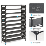 Tribesigns 10 Tiers Shoe Rack, Large Capacity Shoe Organizer, Shoe Shelf for 50 Pair, Large Shoe Rack, Extra Large Shoe Shelf Tribesigns