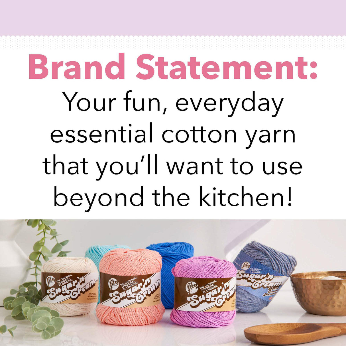 Lily Sugar N Cream Cones Warm Brown Yarn - 1 Pack of 400g/14oz - 100% Cotton - #4 Worsted (Medium) - 674 Yards - Knitting/Crochet Lily