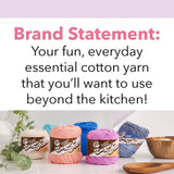 Lily Sugar N Cream Cones Warm Brown Yarn - 1 Pack of 400g/14oz - 100% Cotton - #4 Worsted (Medium) - 674 Yards - Knitting/Crochet Lily