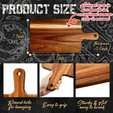 Nuenen 10 Pcs Wood Cutting Board with Handle 15.7 x 7.8 Inch Wooden Serving Board Kitchen Chopping Boards for Pizza, Bread, Cheese, Charcuterie, Nuenen