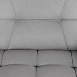 Yaheetech Sleeper Sofa Couch Bed Convertible Sofa Modern Futon Couches Sofas Bed Fold Up and Down Linen Fabric Recliner Couch for Living Room Gray Yaheetech