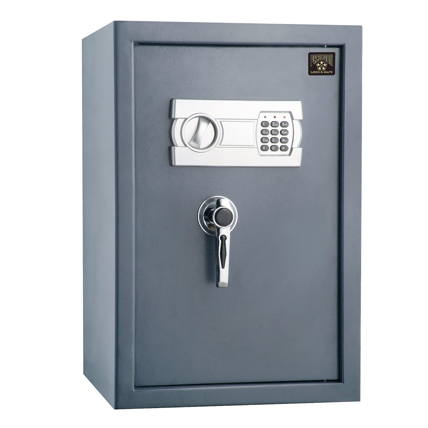 Digital Safe - Home or Office Locked Box for Money, Handguns, Jewelry, and Important Documents by Paragon Safes (Dark Gray) - WoodArtSupply