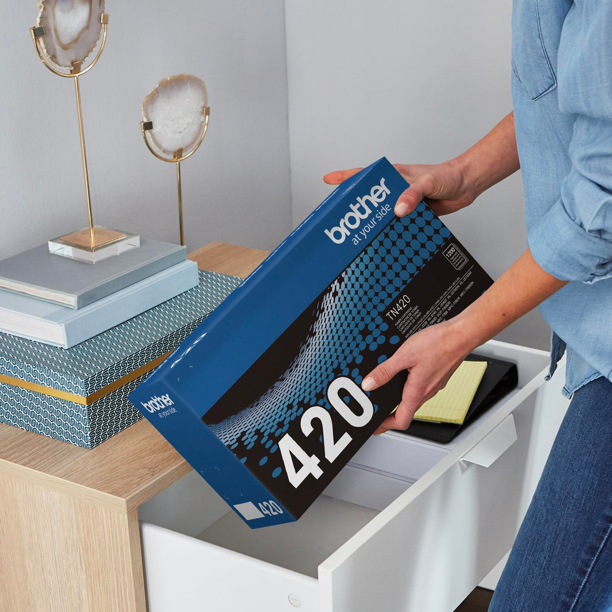 Brother Genuine TN420 Mono Laser Toner Cartridge, Black Brother