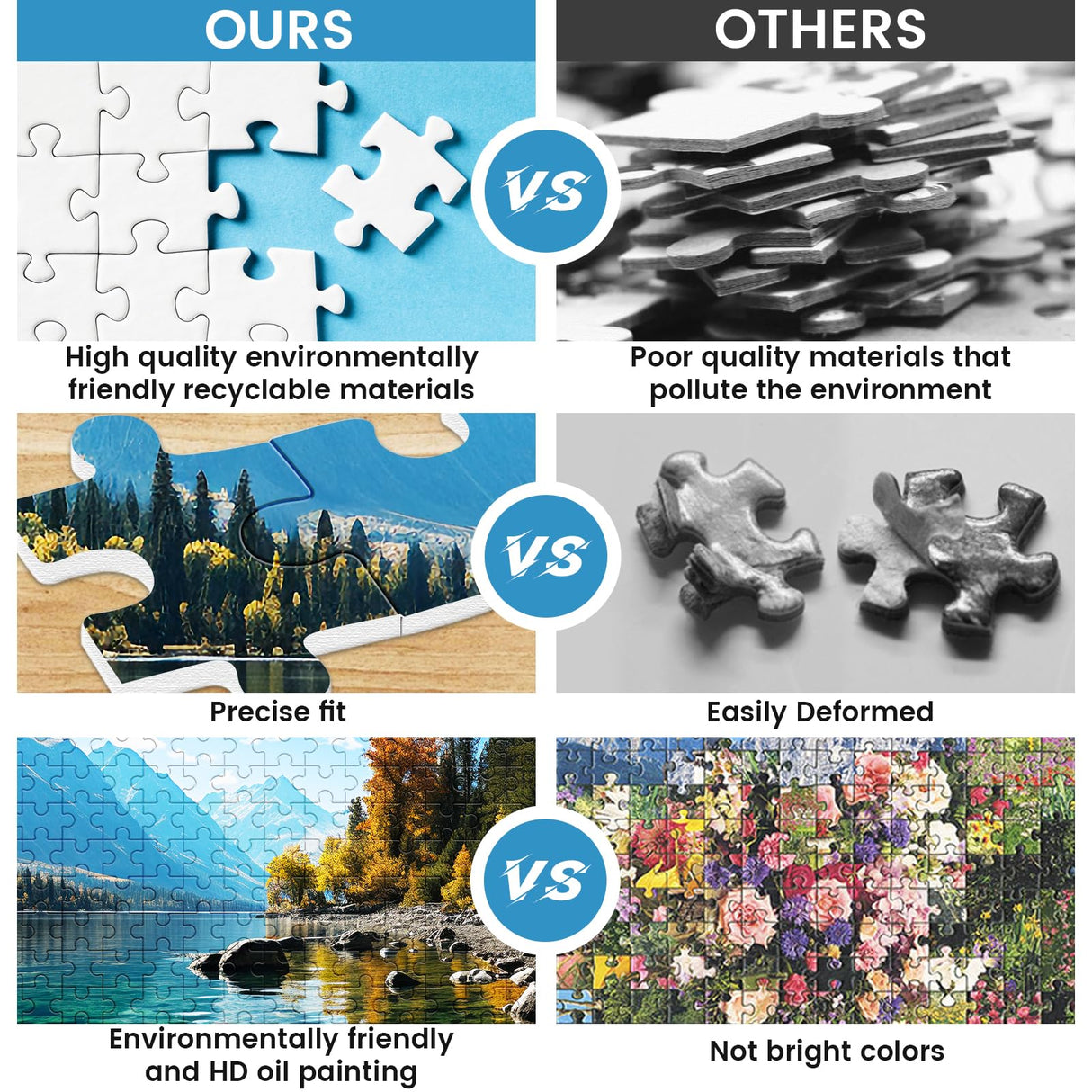 VOLUVOLU 500 Piece Puzzle for Adults, Jigsaw Puzzle,Glacier Park Jigsaw Puzzles 500 Pieces Birthday Party for Family Kids and Adults Funny Puzzle for Adults VOLUVOLU