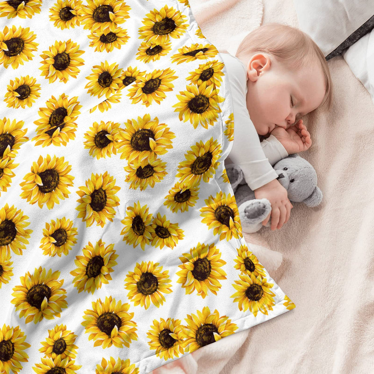 Lacabin Sublimation Blanket Thick Sublimation Throw Blanket Heat Press Make My Own Blanket White Blank Blanket Custom Blanket Personalized Blanket Customized Blanket Customizable Blanket, 40"x30" Lacabin