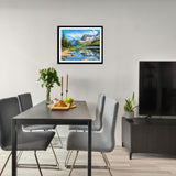 ARNLRDYA Glacier National Park Paint by Number for Adults, Mountains Landscape Paint by Number Kits, Forest Lake Scenery DIY Acrylic Painting for Gift Home Wall Decor(16×20inches, Unframe) ARNLRDYA