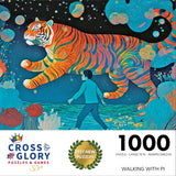 Cross & Glory - Walking with Pi - 1000 Piece Jigsaw Puzzle for Adults | Hyperdetailed | Magical Scenic Illustration | Challenging & Enchanting Cross & Glory