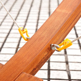 Outsunny 13FT Wooden Arc Hammock with Canopy, Outdoor Hammock Bed with Wood Arc Stand for Patio Balcony Garden Backyard, White Outsunny