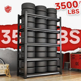 72" H Garage Shelving 5 Tier Shelving Unit, 3500Lbs Adjustable Metal Garage Storage Shelves Heavy Duty for Basement, Warehouse, Kitchen, Pantry (71.18'H X 35.43''W X 15.75''D) PRESTELION