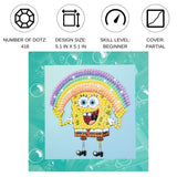 DIAMOND DOTZ Spongebob - Rainbow Diamond Painting Kits for Adults - Diamond Art Kits a Relaxing Creative Craft Kit with Dotz Gems DIAMOND DOTZ