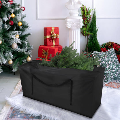 Christmas Tree Storage Bag, For 12 ft Disassembled Holiday Tree, Heavy Duty Xmas Holiday Tree Bag with Durable Handles & Dual Zipper