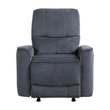 Lexicon Power Recliner Chair Living Room Velvet Reclining Sofa Chair, Home Theater Seating, Power Rocker Recliner Sofa Chair for Living Room/Office/Apartment, Dark Grey Lexicon