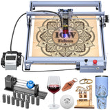 Creality Falcon Pro Laser Engraver 10W 3-in-1 Rotary Roller Kit for Glass Tumbler Ring, 72W Efficient Laser Engraving Machine, 10W Laser Cutter, CNC Machine for Wood, Metal,Paper, Acrylic, Leather Creality