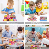LELEMON Puzzles for Kids Ages 4-8,Donut Puzzle 100 Piece Puzzles for Kids in a Metal Box, Educational Kids Puzzles Jigsaw Puzzles 100 Piece Puzzle Games Puzzle Toys for Girls and Boys LELEMON