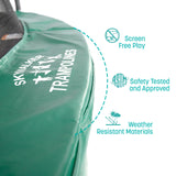 Skywalker Trampolines 17ft x 15ft Oval Trampoline with Enclosure – Green Skywalker Trampolines